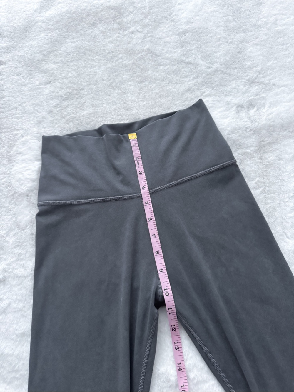 Vuori Washed Studio Legging in Washed Charcoal Gray Women's Performance Leggings - Picture 10 of 11